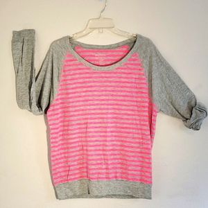 Ideology from Macy's Active long sleeve Medium Gray and pink